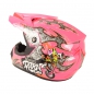 Preview: Motocrosshelm für Kinder Menja Pink