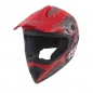 Preview: Motocrosshelm für Kinder Menja rot