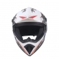 Preview: Motocrosshelm für Kinder Menja Matt-Weiss