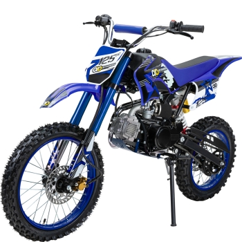 Kinder-Crossbike JC125, Benzin-Kindermotorrad, 125 ccm, 17/14-Reifen, 4-Takt-Motor, 80 km/h, ab 8 J.