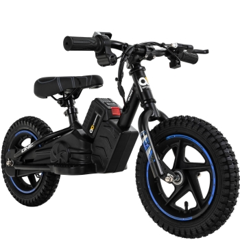 Elektro-Laufrad, 12 Zoll, Kinder-Balance-Bike m. 250 Watt, Scheibenbremsen, 3 Geschwindigkeitsstufen