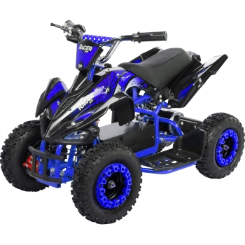 Kinderquad Racer 1000, Pocket-Quad mit 1000 Watt Elektromotor, 3 Batterien, Stoßdämpfer, bis 25 km/h