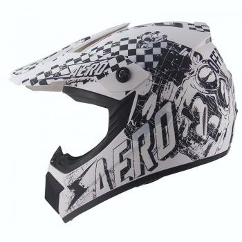 Kindermotocrosshelm Aero Sceleton