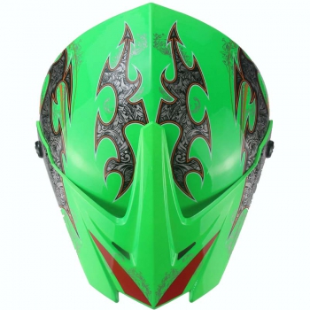 Motocrosshelm für Kinder Menja grün