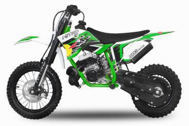 Dirtbike Nitro NRG 50 2 Takt Kindermotocross Dirtbike 9 PS 12/10 Bereifung