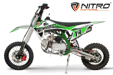 Preview: NITRO MOTORS 125cc midi Kinder Dirtbike CRX Bro 14/12"