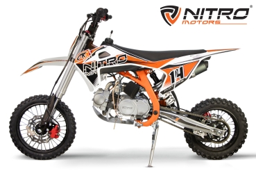 Preview: NITRO MOTORS 125cc midi Kinder Dirtbike CRX Bro 14/12"
