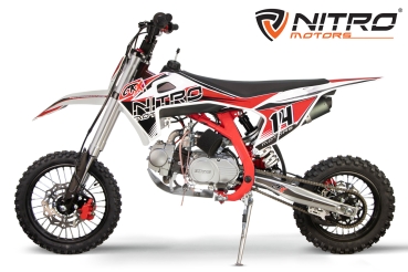 Preview: NITRO MOTORS 125cc midi Kinder Dirtbike CRX Bro 14/12"