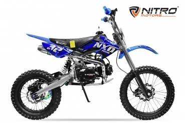 Preview: Dirtbike Nitro NXD 125 ccm 4 Takt Motor 14/17 Bereifung   Aktion !!!! statt 899.-