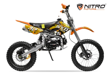 Preview: Dirtbike Nitro NXD 125 ccm 4 Takt Motor 14/17 Bereifung   Aktion !!!! statt 899.-