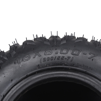 Preview: Quadreifen 16x8-7 A-Shape Profil 200/55-7 schwarz