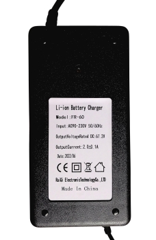 Preview: Ladegerät 3-Polig 60V  1000W - 1500Watt schwarz für Lithium Batterien