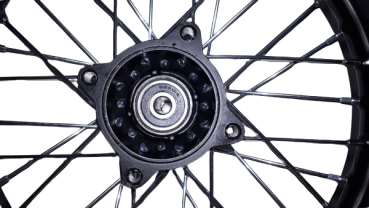 Preview: Felge 14 Zoll  hinten Komplettrad 15mm Achse