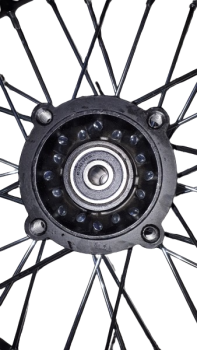 Preview: Felge 14 Zoll  hinten Komplettrad 15mm Achse