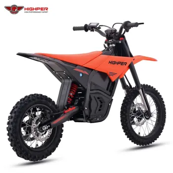 Preview: Elektro Motocross KMG-HP130E  72 Volt 27 Ah  6000 Watt Lithium 17"/14" Bereifung