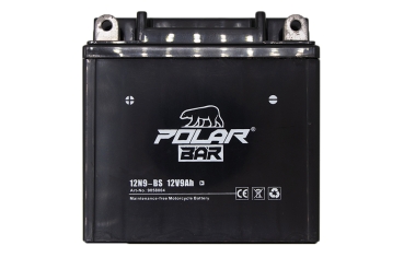 Polar Bär Blei Gel Akku Batterie 12N9-BS 12V 9Ah wartungsfrei Starterbatterie