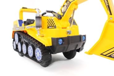 Elektrobagger für Kinder gelb