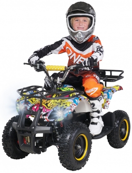 Preview: Elektro-Kinderquad Torino, 1000 Watt, Pocket-Quad mit Scheibenbremsen, 25 km/h  3 Stufen-Drossel 3 x 12-Volt-Batterie