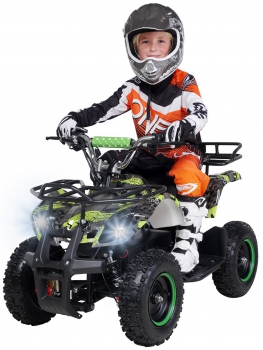 Preview: Elektro-Kinderquad Torino, 1000 Watt, Pocket-Quad mit Scheibenbremsen, 25 km/h  3 Stufen-Drossel 3 x 12-Volt-Batterie