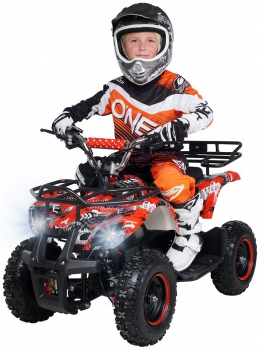 Preview: Elektro-Kinderquad Torino, 1000 Watt, Pocket-Quad mit Scheibenbremsen, 25 km/h  3 Stufen-Drossel 3 x 12-Volt-Batterie