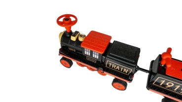 Preview: Kinderzug Elektro mit Anhänger 3 Sitzplätze, 5 km/h, Soft-Start, 180 Watt