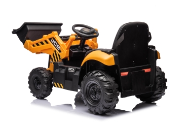 Preview: Elektro Kinder Traktor JCB Engineering Machine Pushdozer mit Lizenz