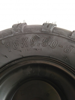 Preview: Reifen Felgenset 8 Zoll Komplettrad vorne 19x7-8  3 Loch Felge