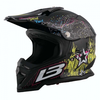 Preview: Crosshelm Motocrosshelm Infinity schwarz für Kinder und Jugendliche mit EEC