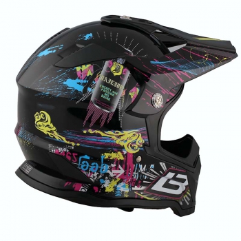 Preview: Crosshelm Motocrosshelm Infinity schwarz für Kinder und Jugendliche mit EEC