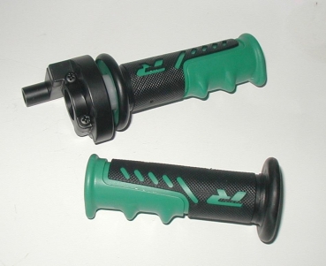 Preview: Gasgriff Set inkl. Gasseilführung Drehgasgriff Motocross Dirtbike Quat/ATV