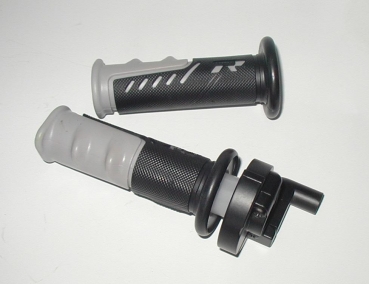 Preview: Gasgriff Set inkl. Gasseilführung Drehgasgriff Motocross Dirtbike Quat/ATV