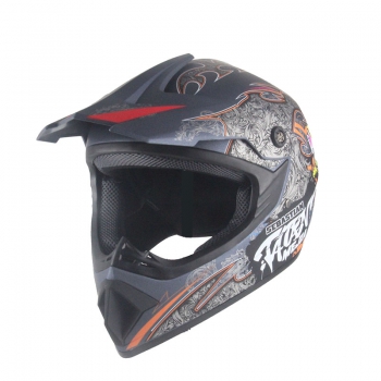 Motocrosshelm für Kinder Menja Matt-Grau