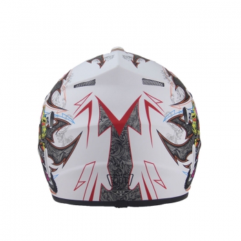 Motocrosshelm für Kinder Menja Matt-Weiss