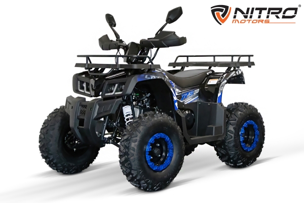 NITRO MOTORS 200cc maxi Kinder Quad Reptile RS10-CVT Platin 10 Zoll Bereifung