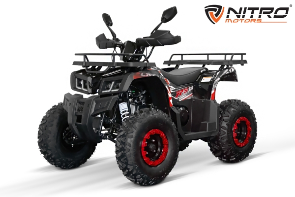 NITRO MOTORS 200cc maxi Kinder Quad Reptile RS10-CVT Platin 10 Zoll Bereifung