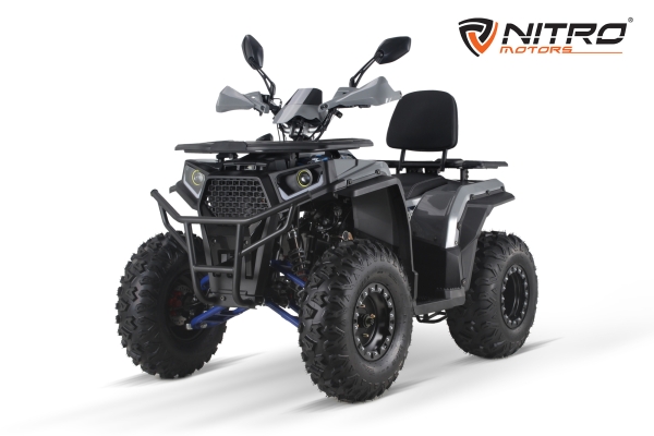 NITRO MOTORS 200cc maxi Quad Nero CVT RS10 Zoll Platin