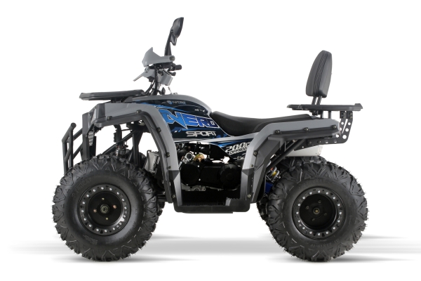 NITRO MOTORS 200cc maxi Quad Nero CVT RS10 Zoll Platin