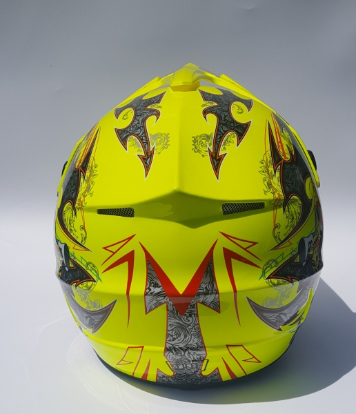 Motocrosshelm für Kinder Menja gelb