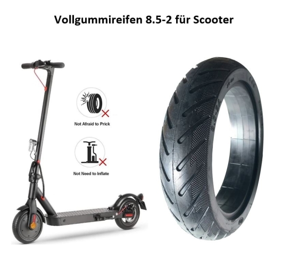 Vollgummireifen 8.5-2 für Elektroscooter
