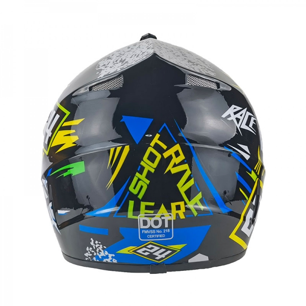 Kindermotocrosshelm Hot-Shot blau oder orange